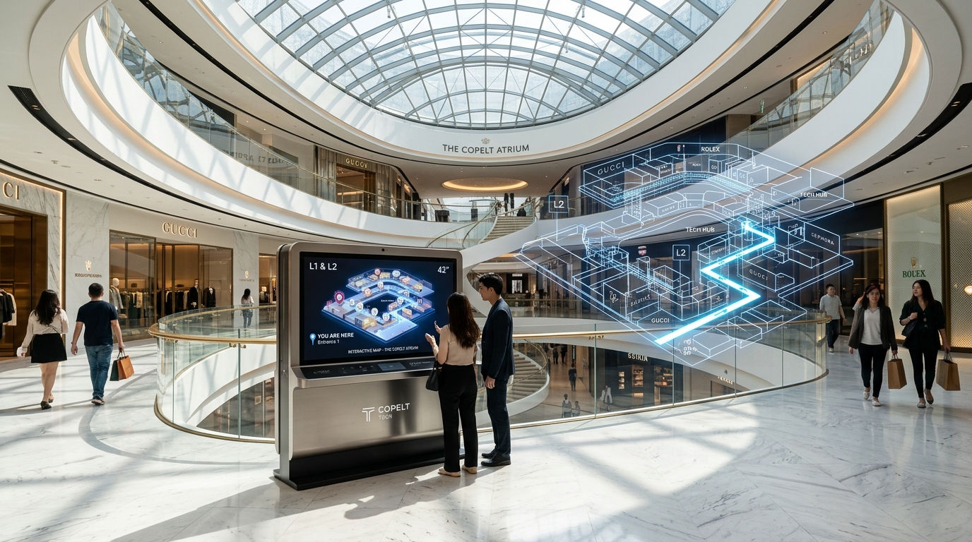COPELT Tech SaaS - Infraestructura Digital de Wayfinding 3D para Grandes Recintos