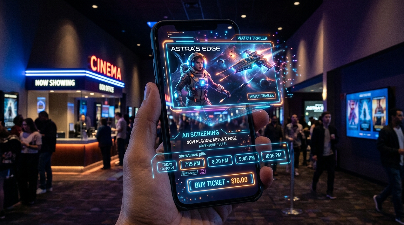 Cartelera de Cine y Video Streaming Holográfico WebAR